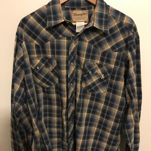 Wrangler Western Snap Front Cowboy Shirt XL